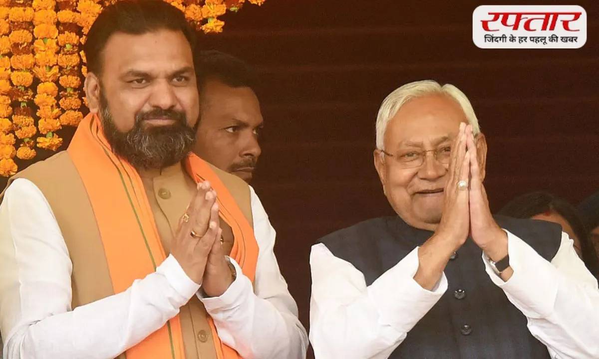 Nitish Kumar and Samrat Chaudhary