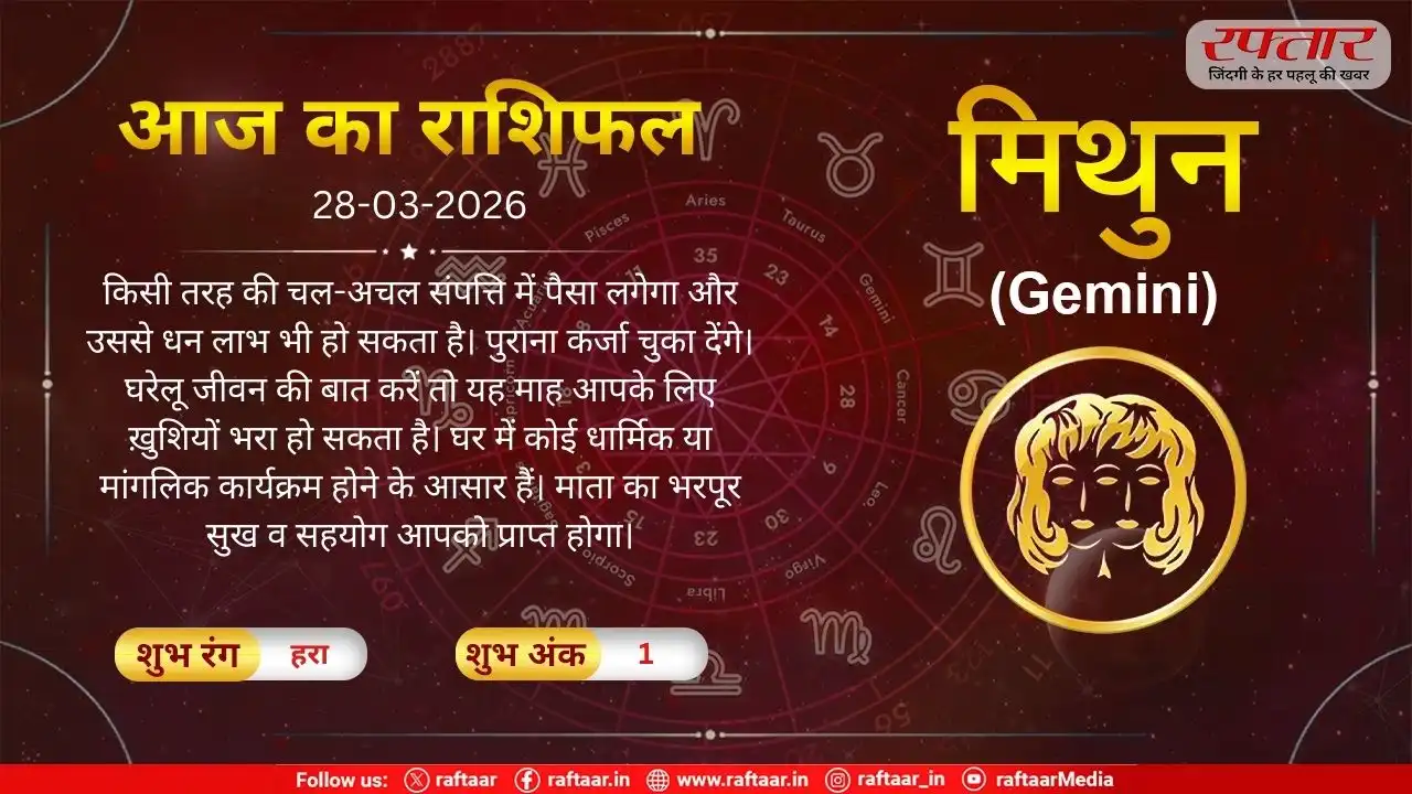 Mithun Rashi 28 March 2026
