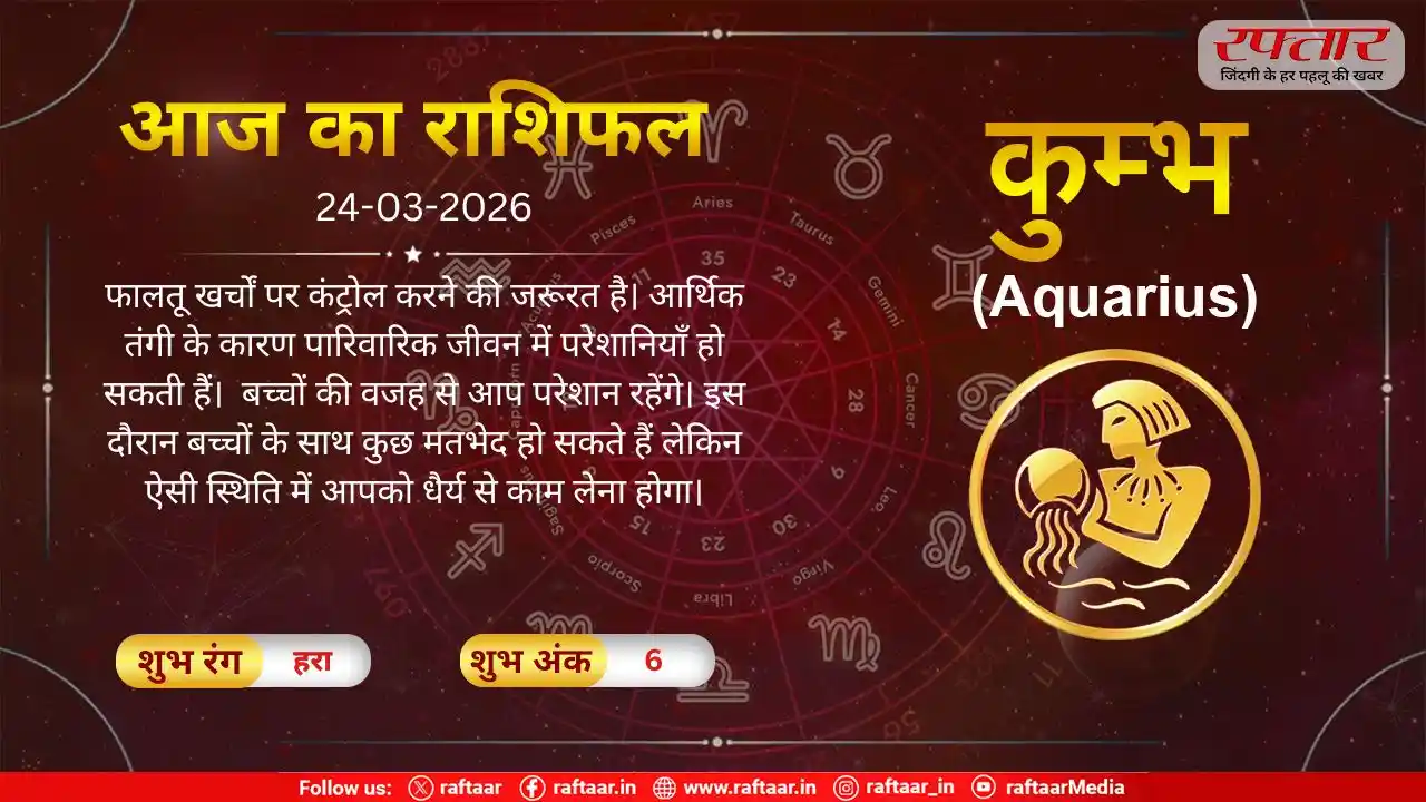 Kumbh Rashi 24 March 2026