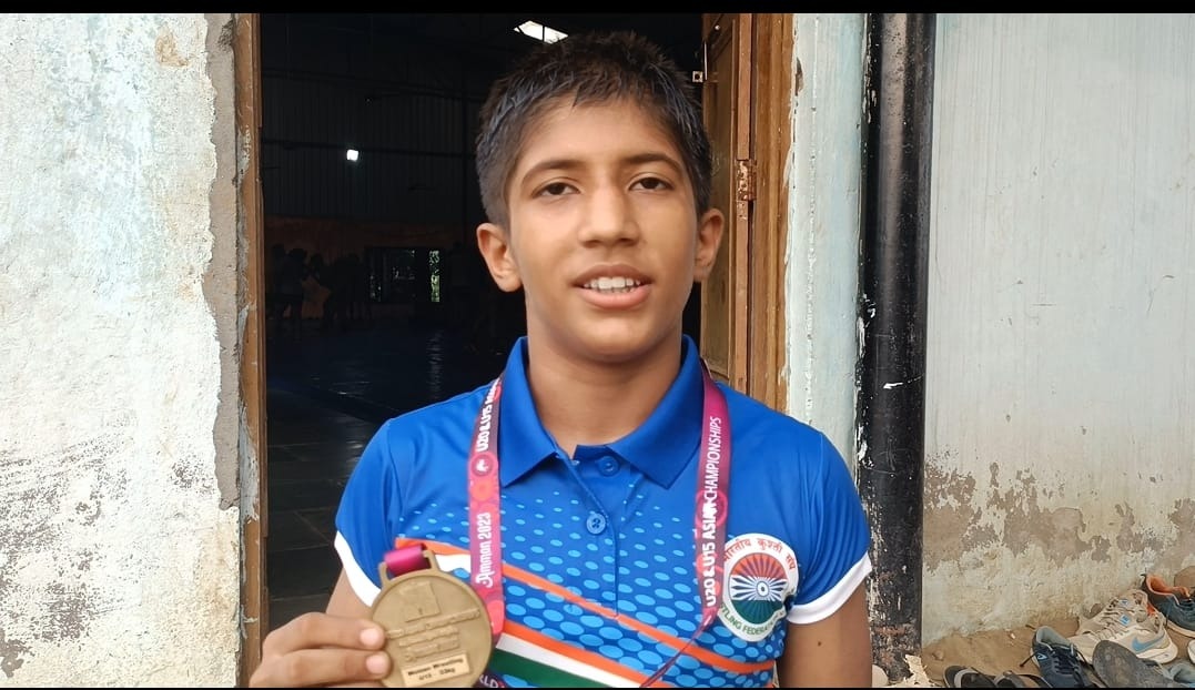 बारह साल की दीक्षा बनी झज्जर जिले की पहली अंतरराष्ट्रीय स्वर्ण पदक विजेता महिला पहलवान