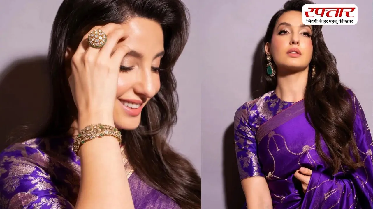 Nora Fatehi की हॉटनेस ने ढाया कहर, साड़ी में एक्ट्रेस ने कराया फोटोशूट