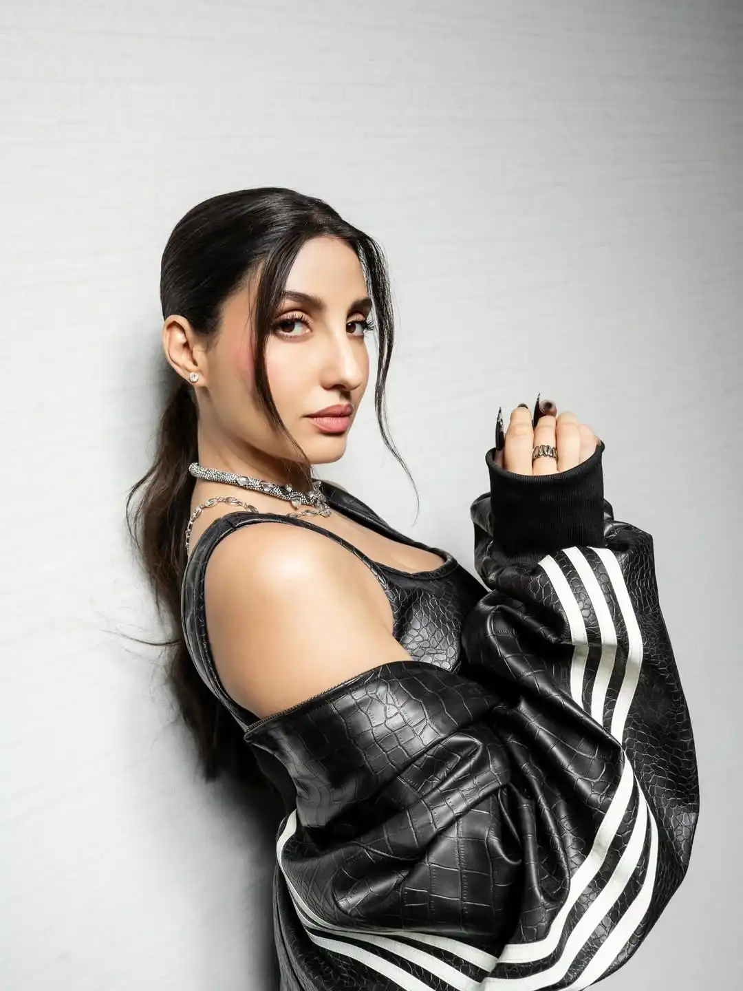 Nora Fatehi Black Jacket Photoshoot