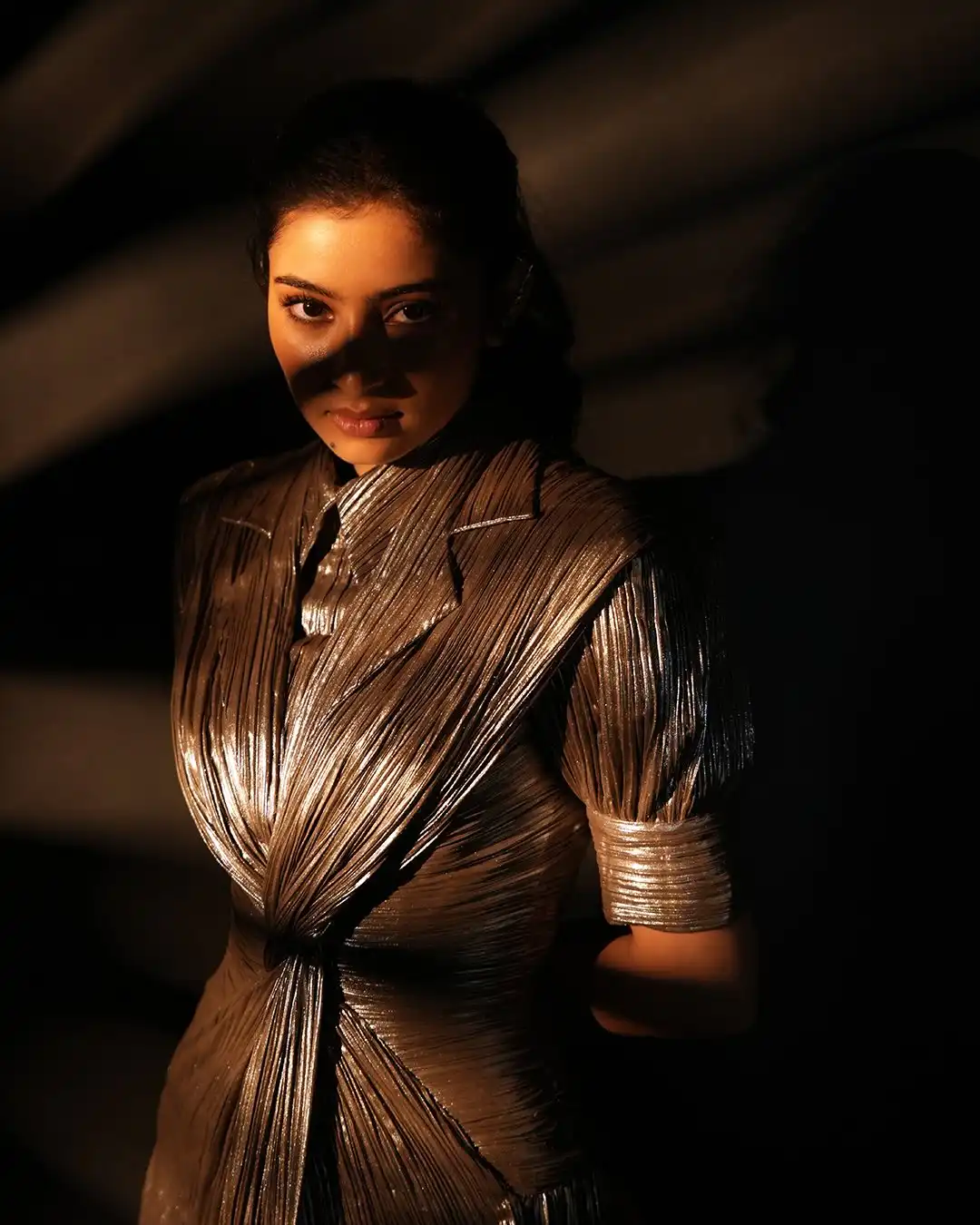 Sara Arjun Chocolate Dress Look