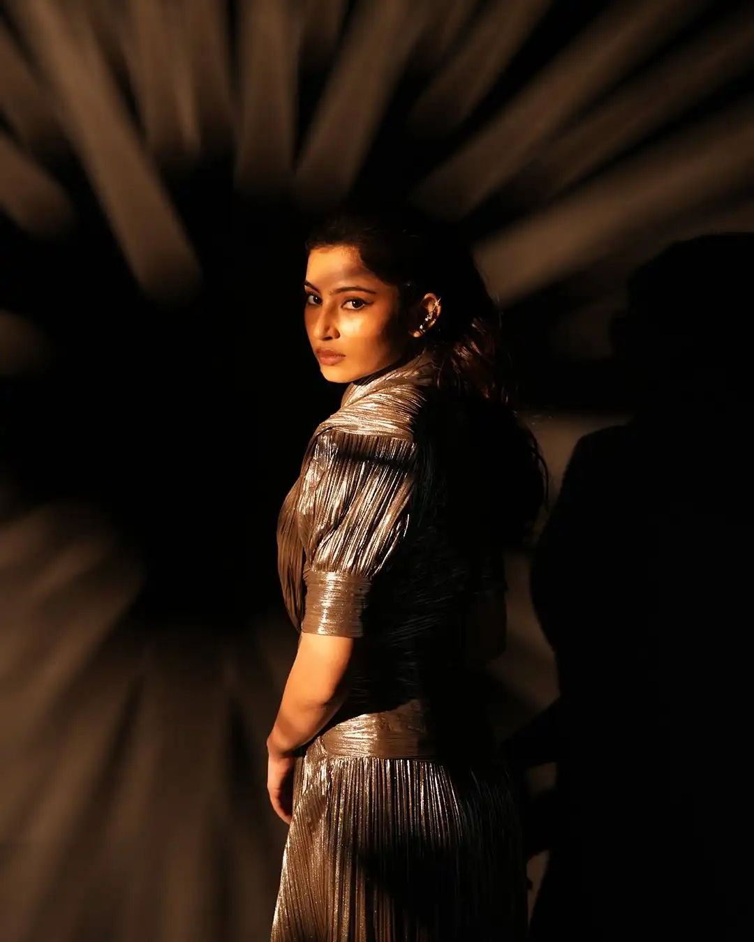 Sara Arjun Chocolate Dress Look