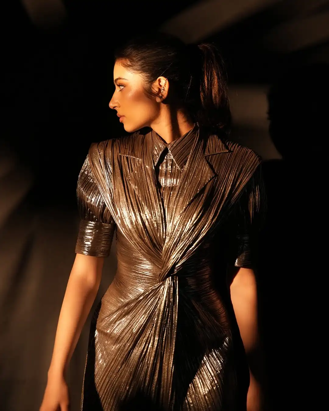 Sara Arjun Chocolate Dress Look