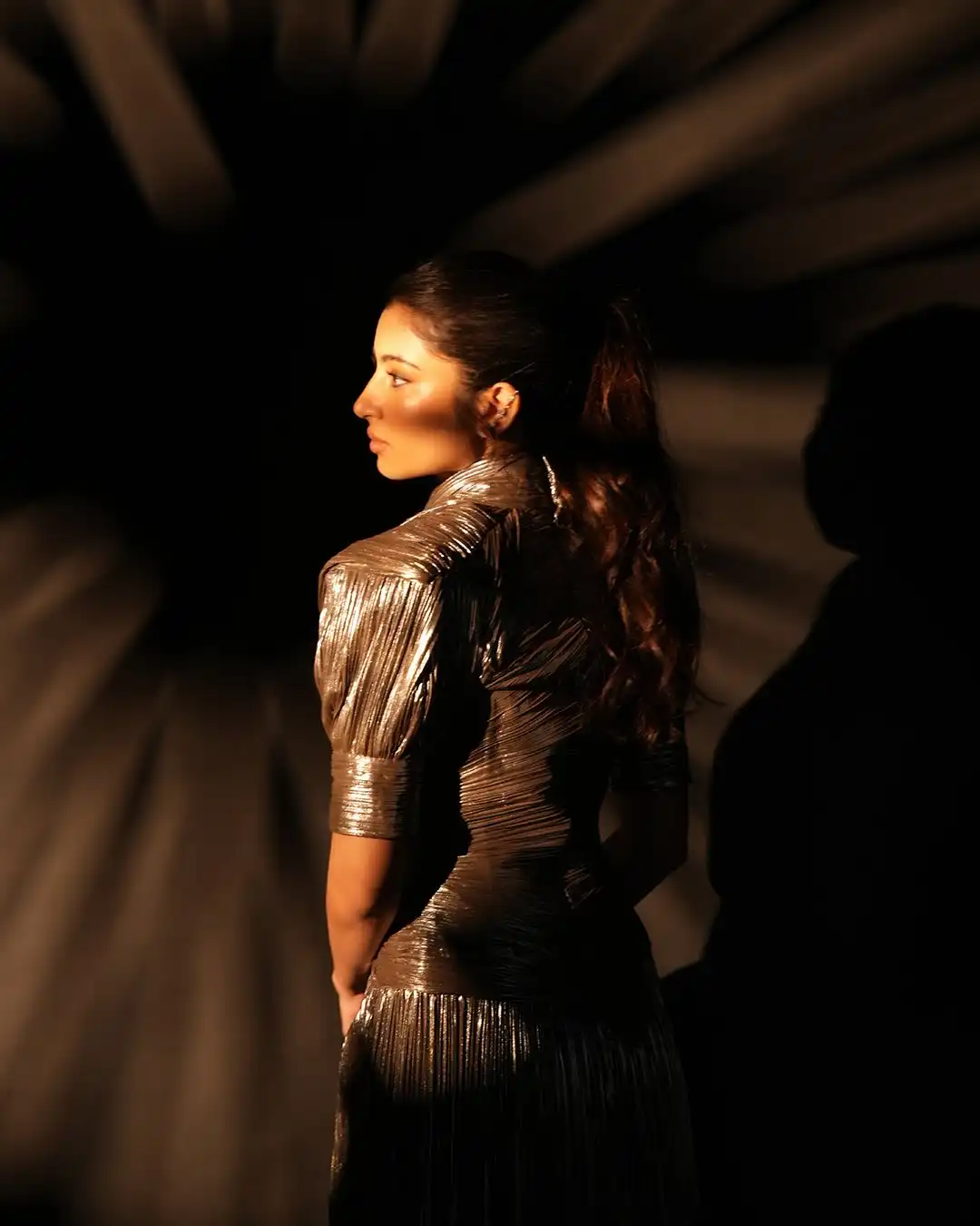 Sara Arjun Chocolate Dress Look