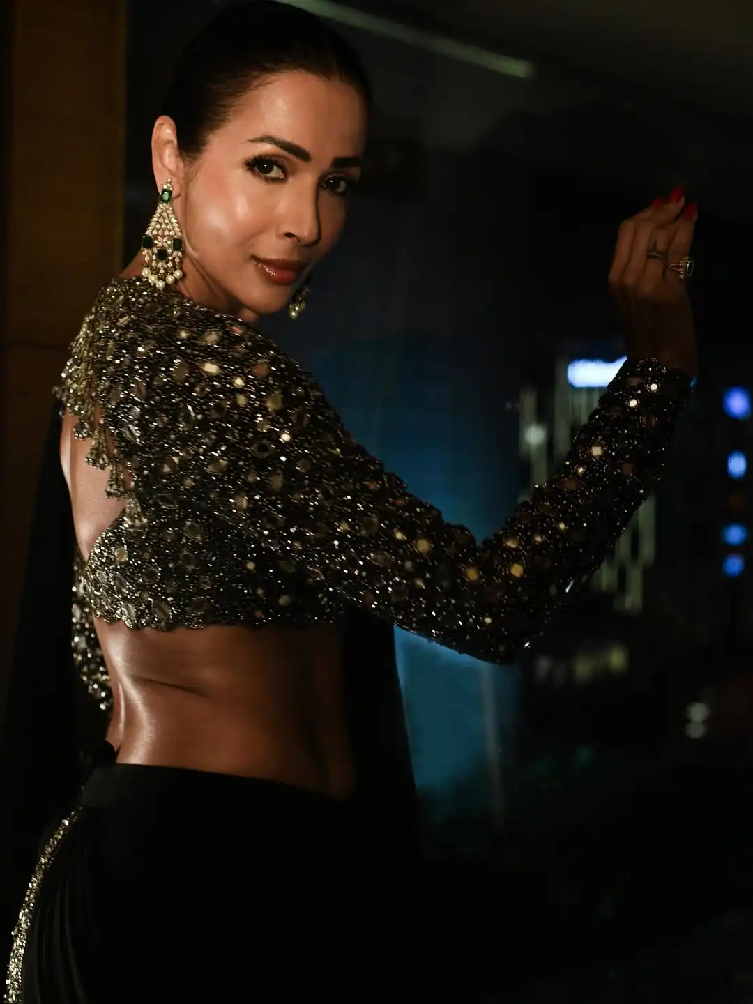 Malaika Arora - Black Is New Blue (Credit: Instagram)