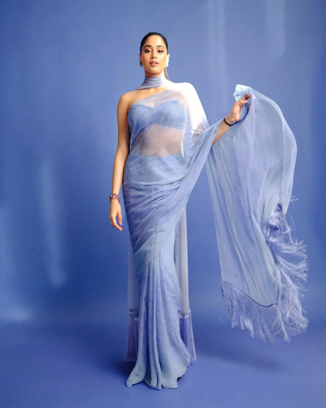 Janhvi Kapoor Saree Look (Credit: Instagram) 