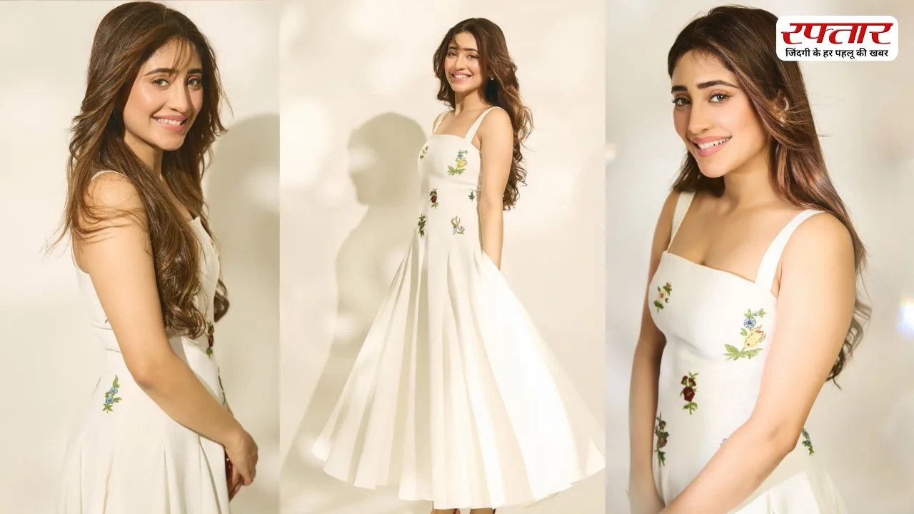 Shivangi Joshi ने व्हाइट आउटफिट में दिखाई अदाएं, सोशल मीडिया पर छाई तस्वीरें