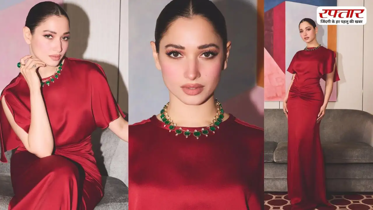 रेड ड्रेस में Tamannaah Bhatia ने ढाया कहर, वायरल हुई तस्वीरें