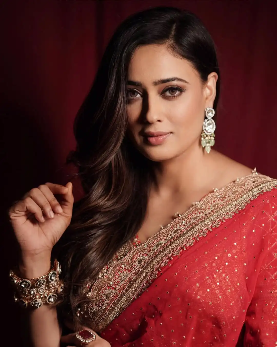 Shweta Tiwari Saree Look (Credit: Instagram) 