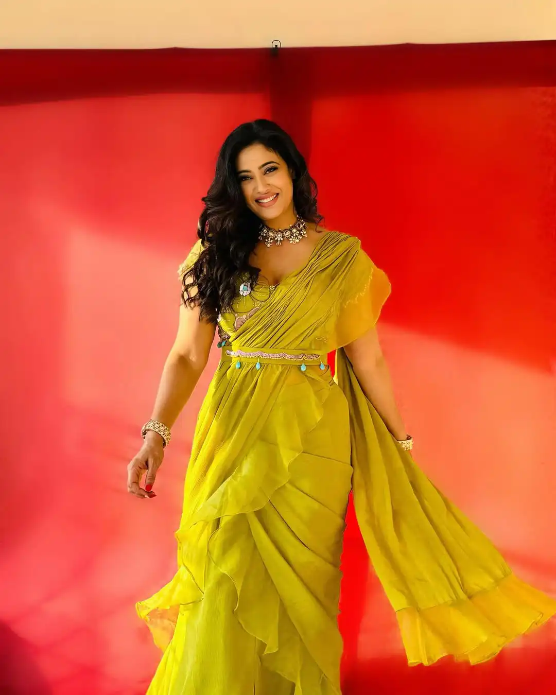 Shweta Tiwari Saree Look (Credit: Instagram) 
