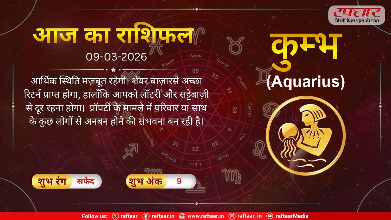 Astro Today 10 March 2026: कुम्भ राशि- यह समय आपके लिए शुभ रहेगा, उधार दिए गए पैसे वापस मिल सकते हैं